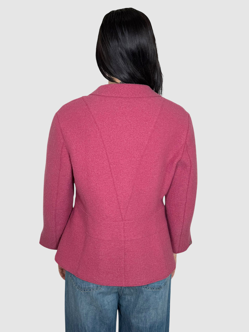 Wool Button-Up Blazer
