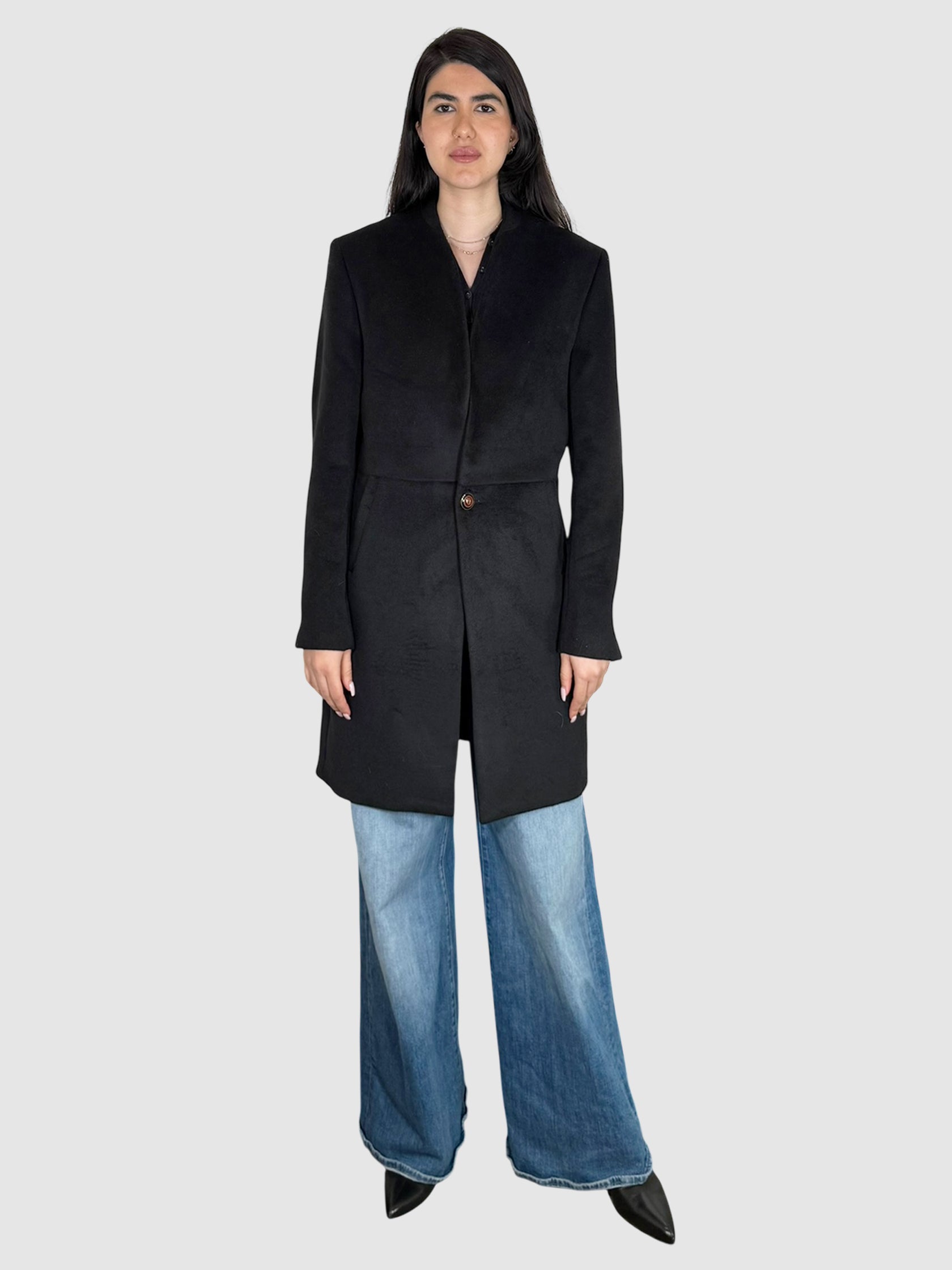 Single-Button Midi Coat