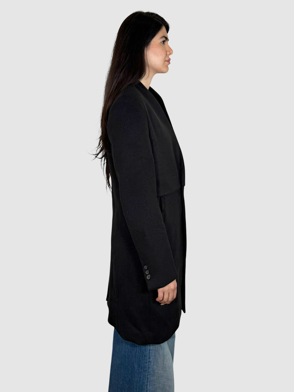 Single-Button Midi Coat
