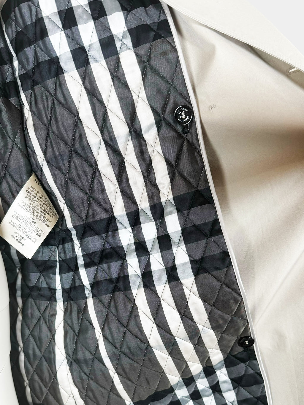 Double Breasted Mid-Length Trench Coat - Size 8