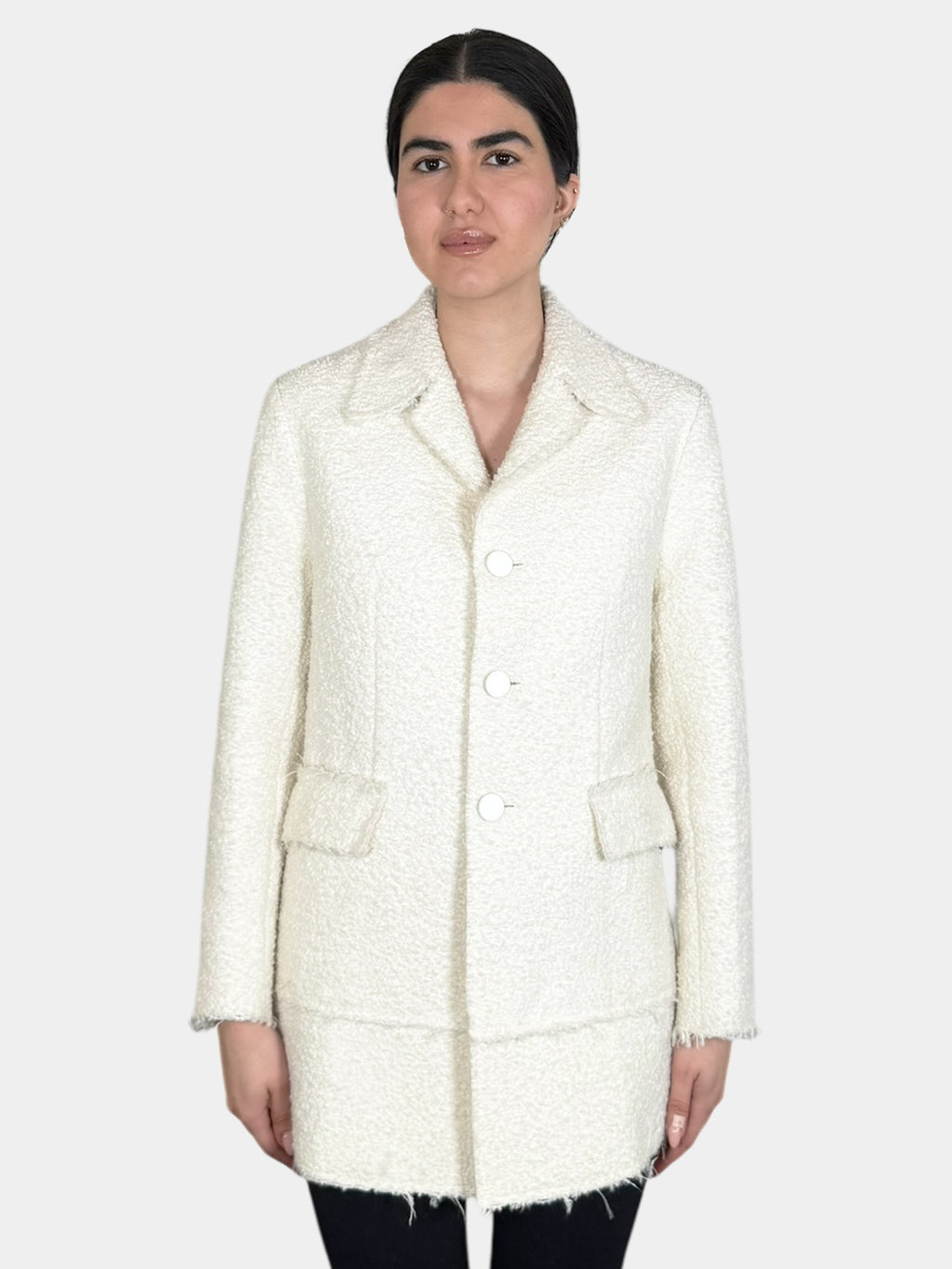 2019 Tweed Ecru Coat