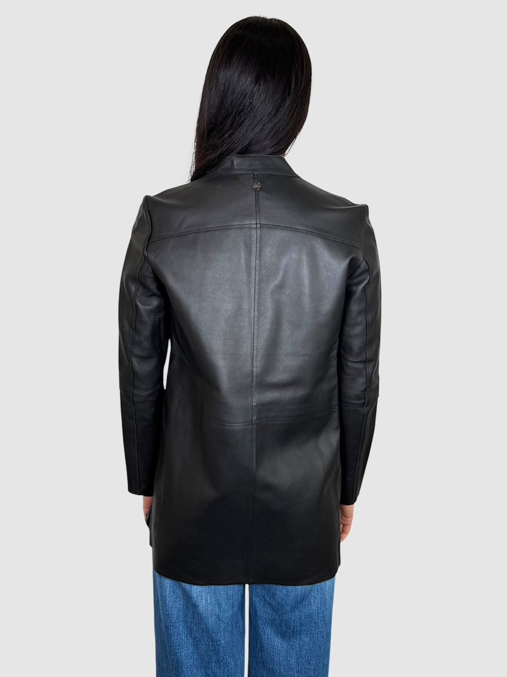 Zip-Up Leather Jacket