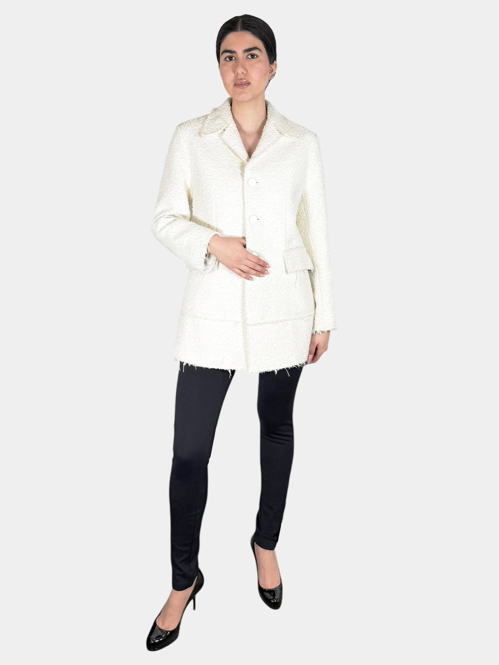 2019 Tweed Ecru Coat