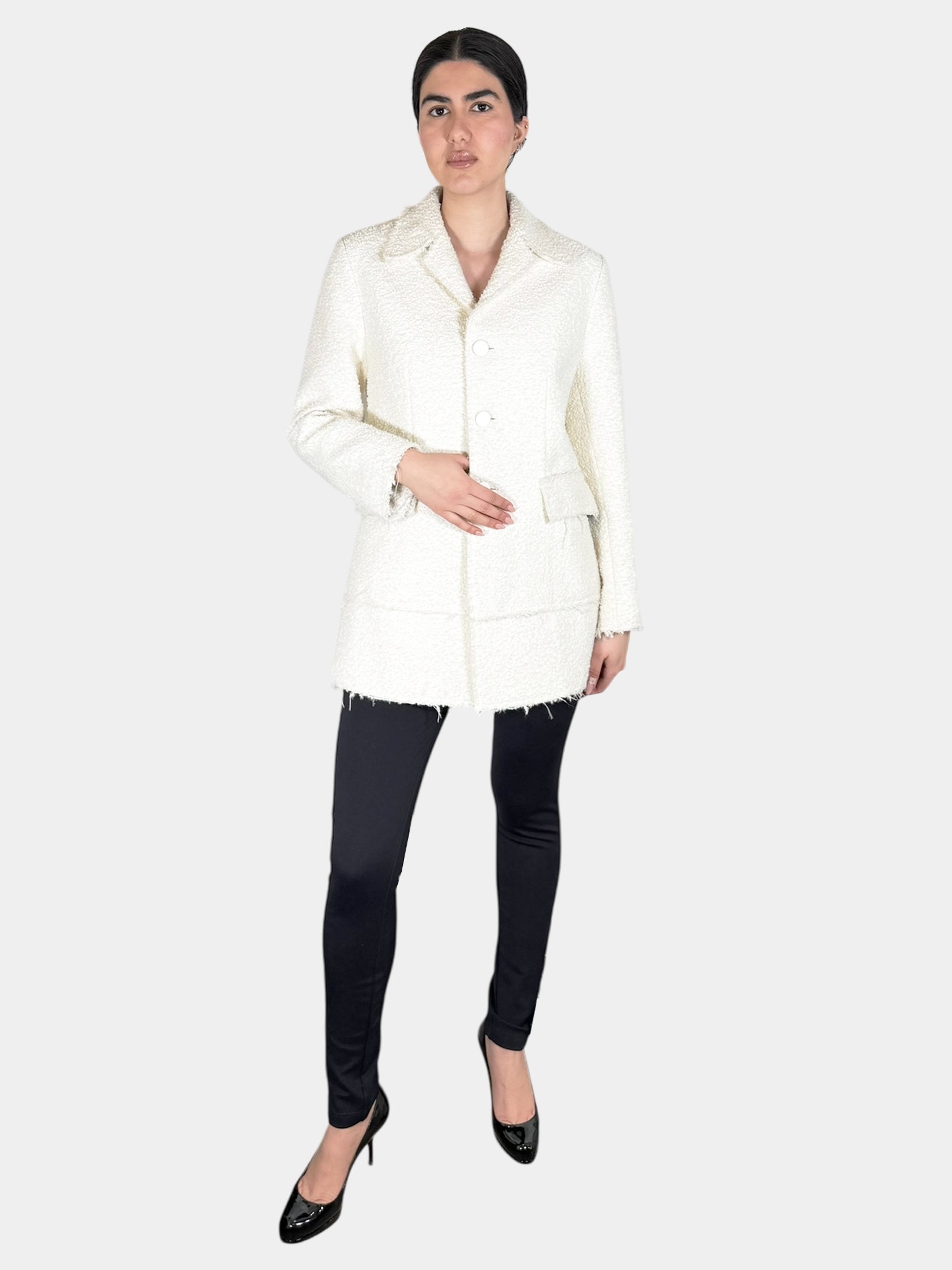 2019 Tweed Ecru Coat