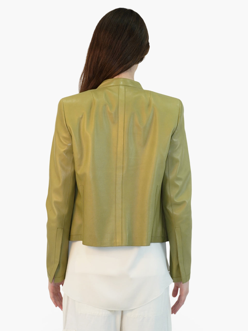 Leather Zip-Up Jacket