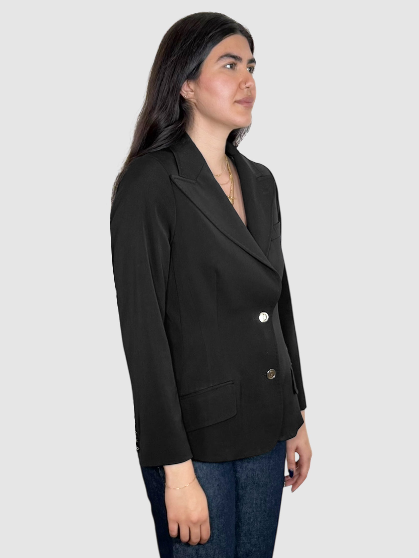 Single-Breasted Wool Blazer