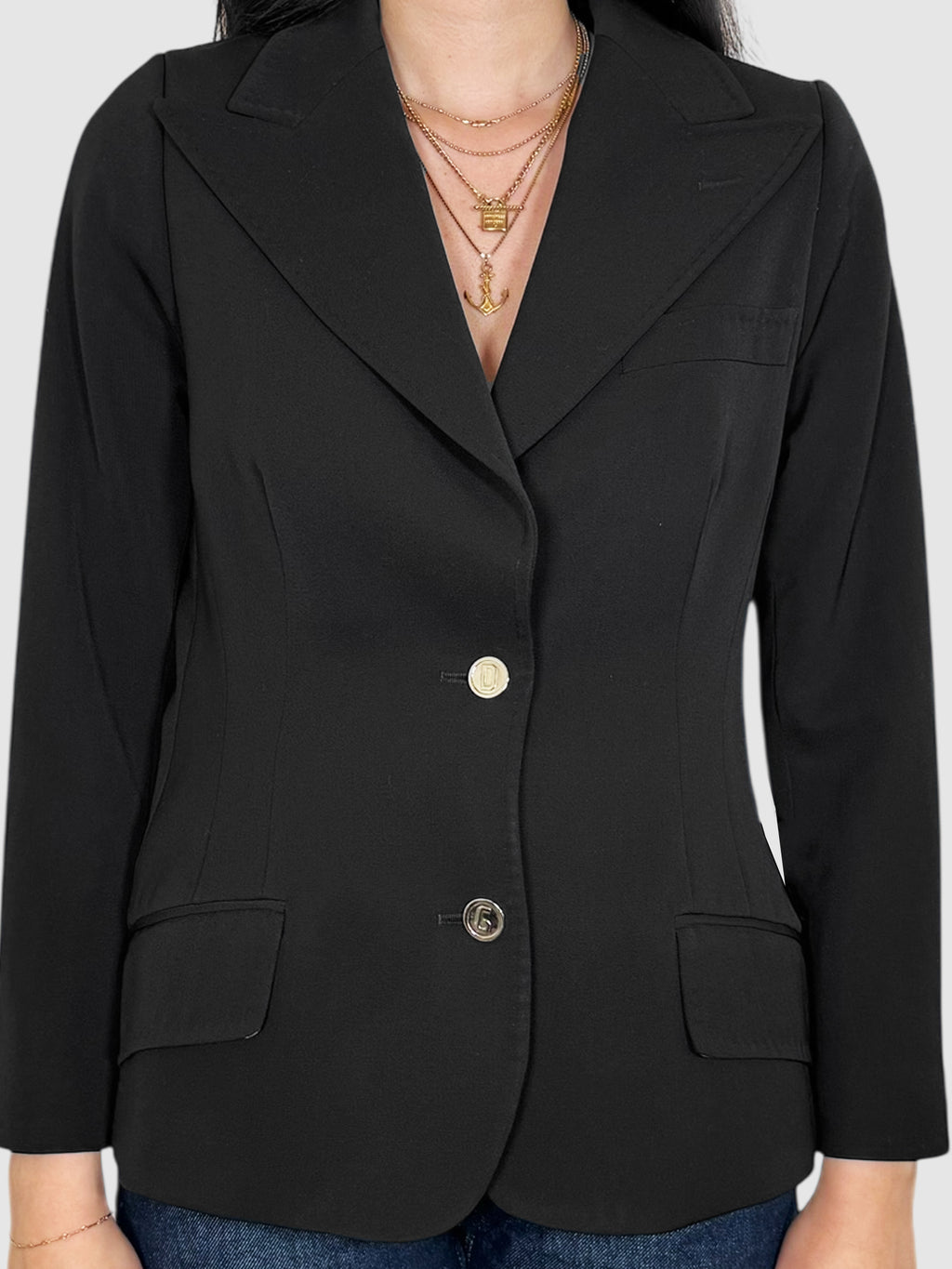 Single-Breasted Wool Blazer