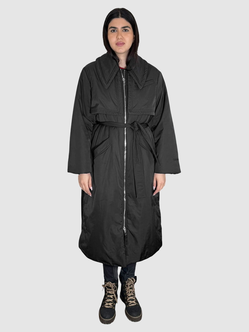Belted Puffer Coat