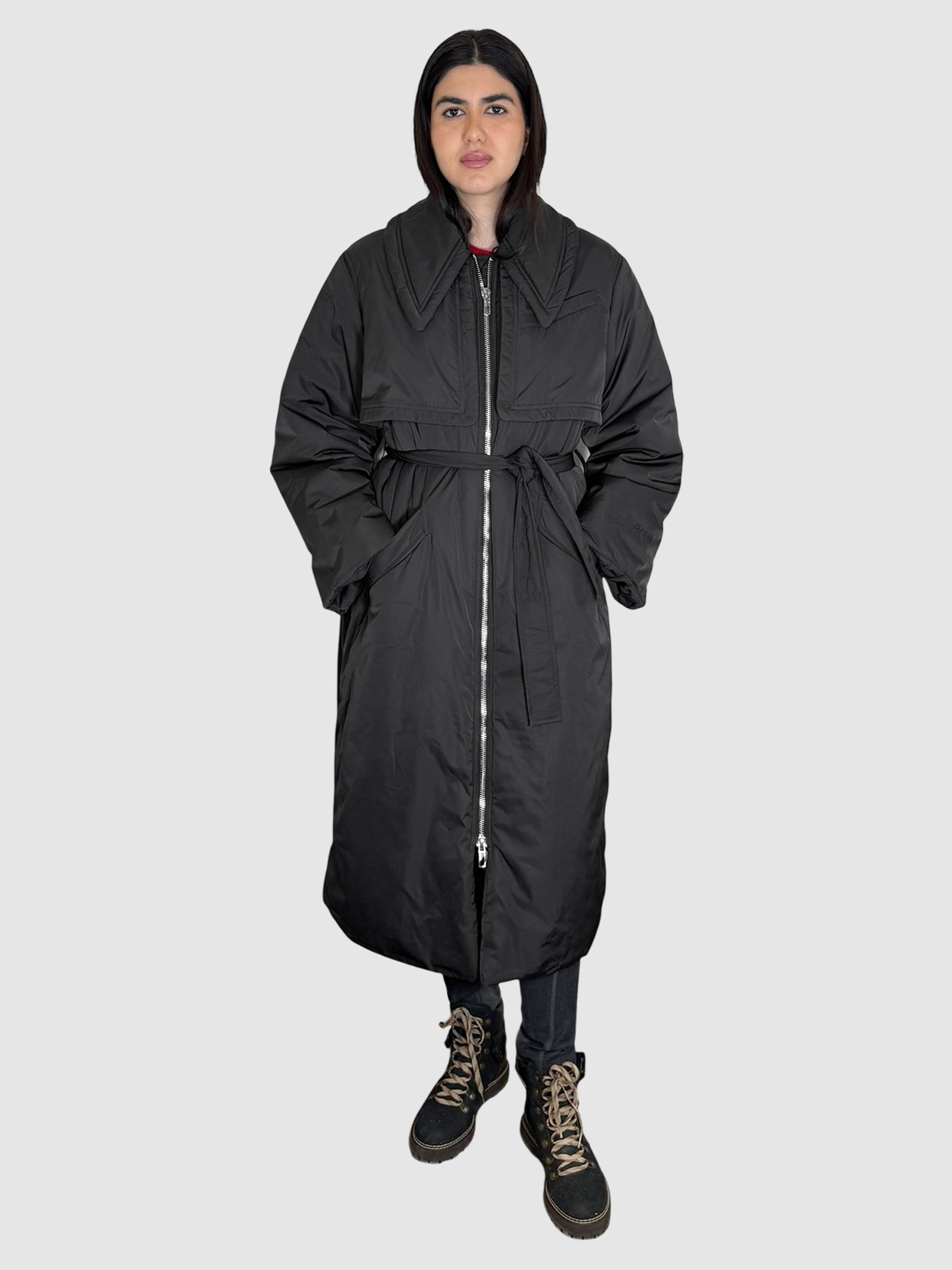 Belted Puffer Coat