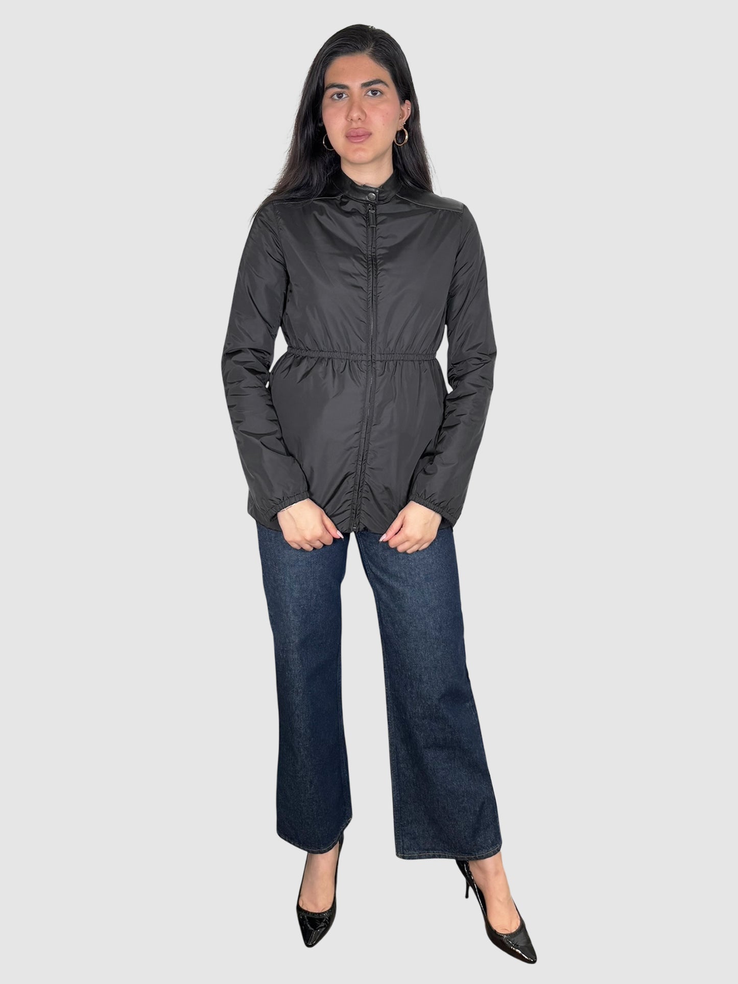 Nylon Zip-Up Jacket