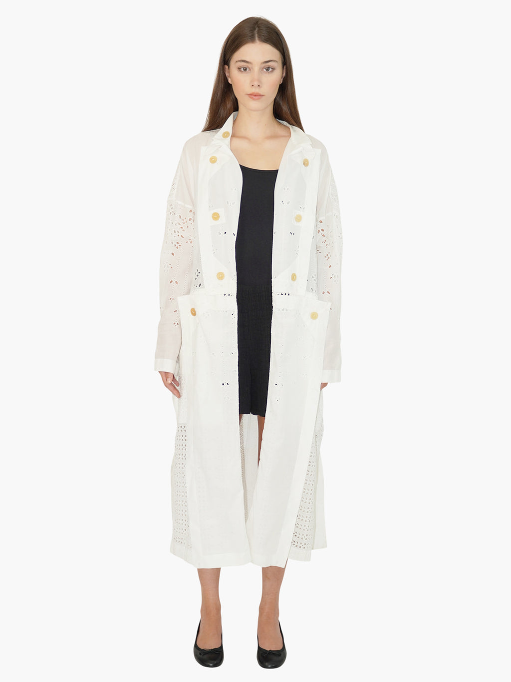 Broderie Eyelet Trench