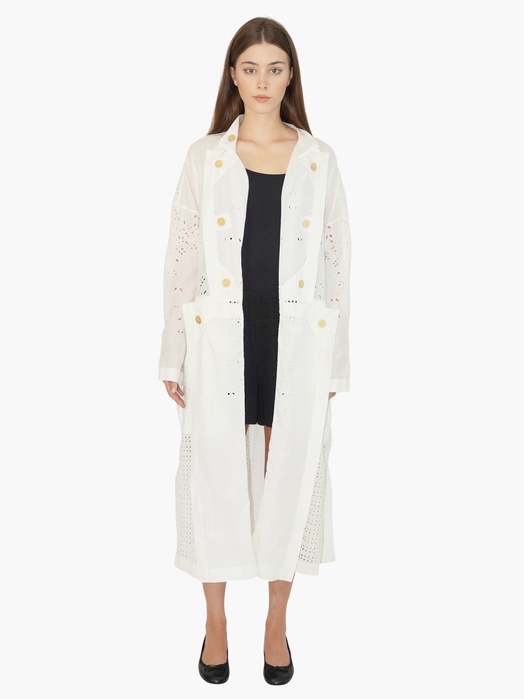 Broderie Eyelet Trench