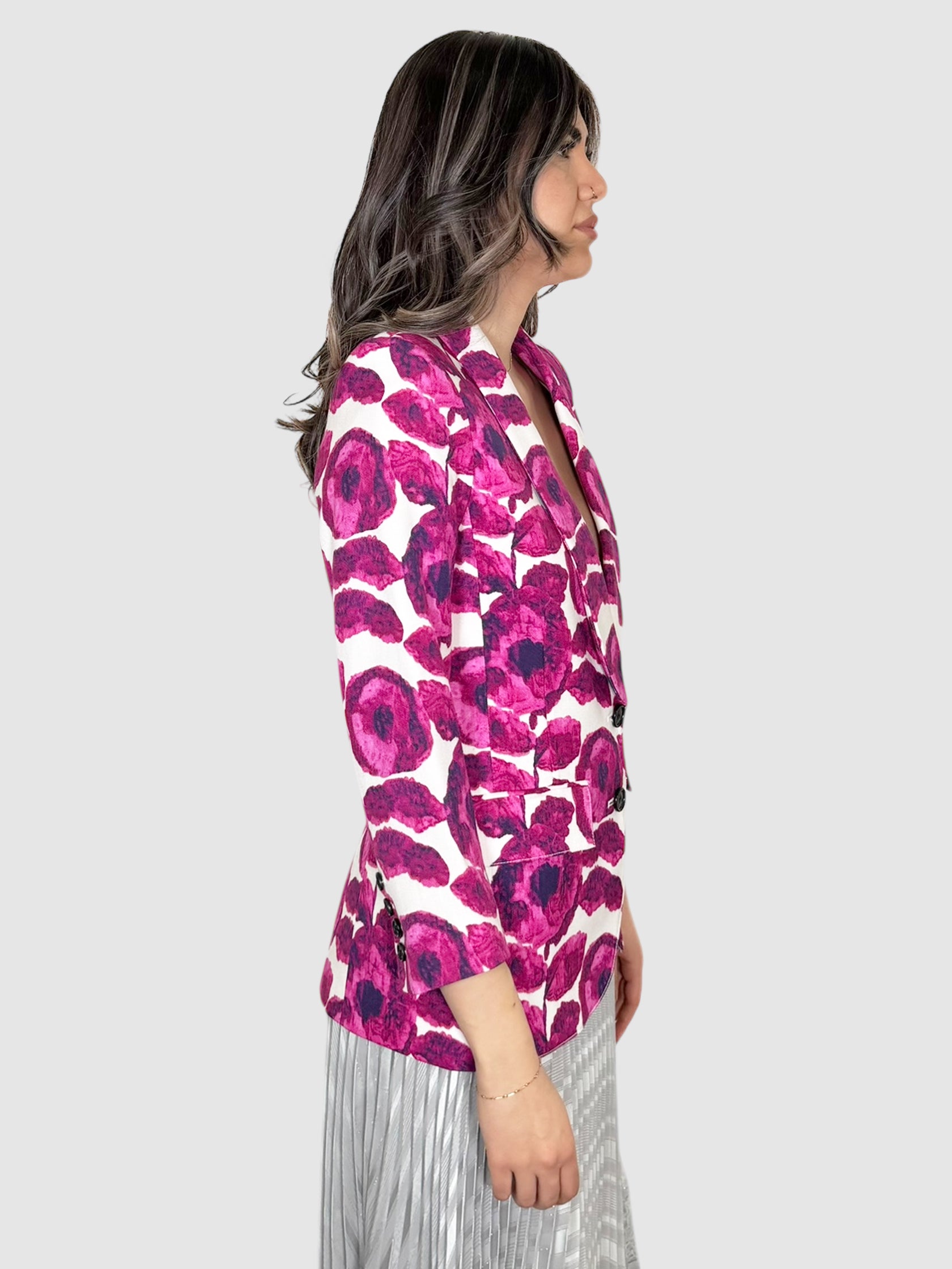 Floral Print Blazer