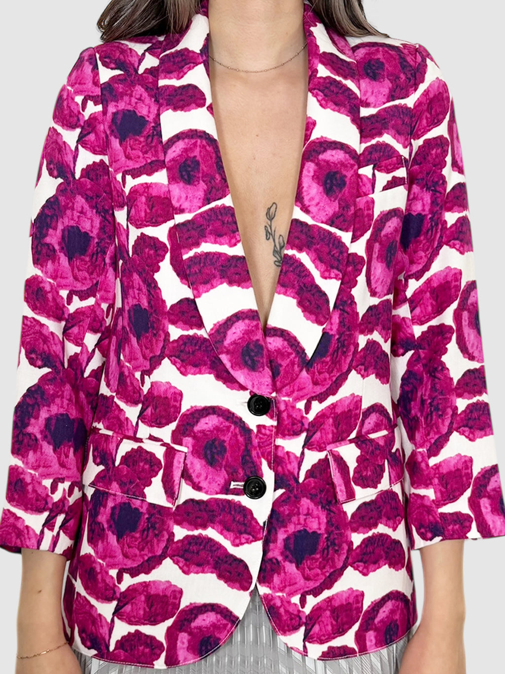 Floral Print Blazer