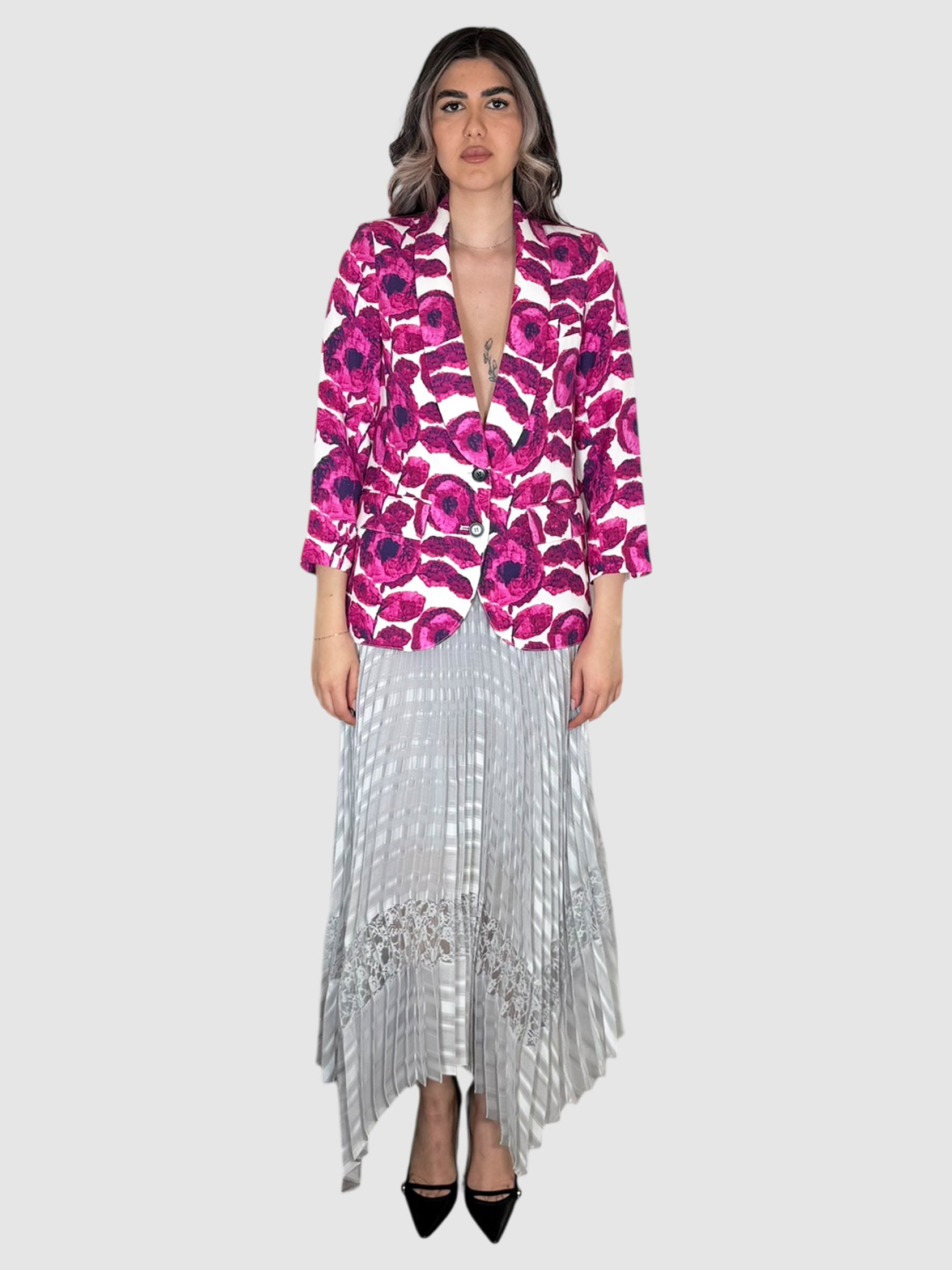 Floral Print Blazer