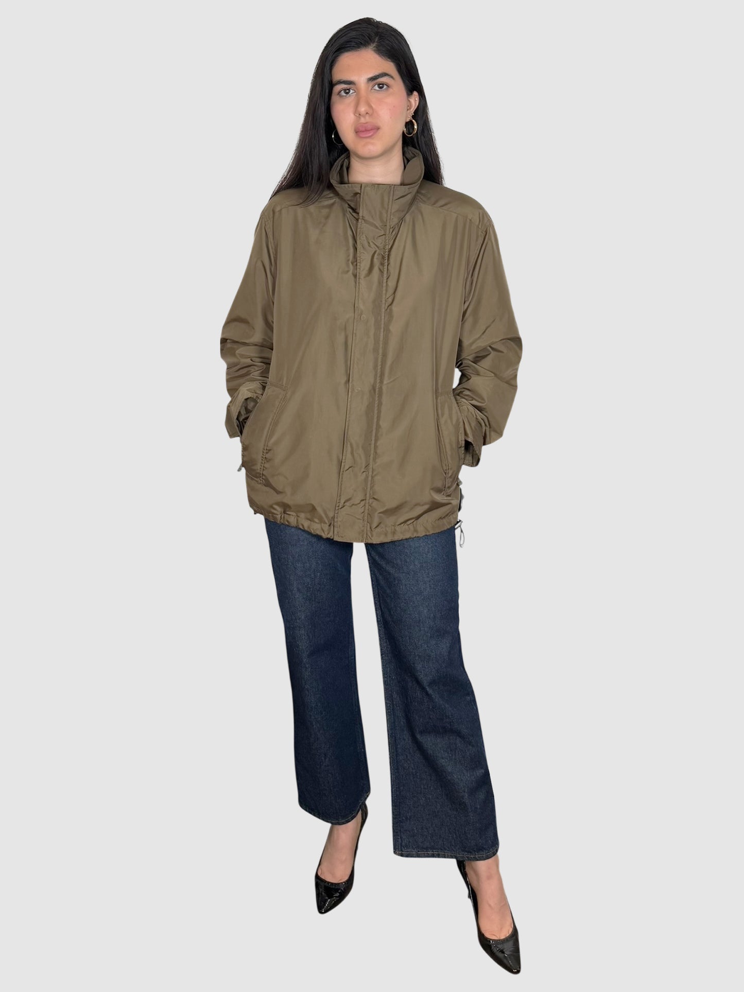 Nylon Zip-Up Jacket
