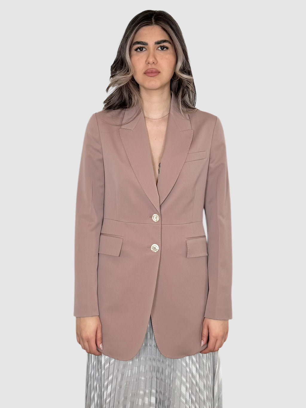 Single-Breasted Wool Blazer