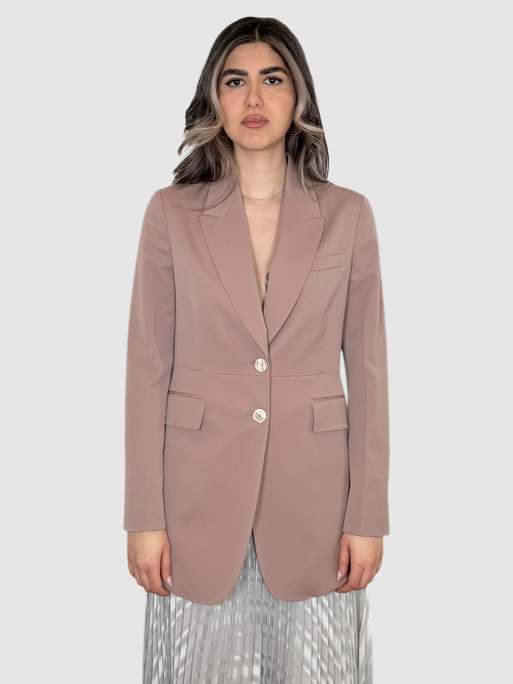 Single-Breasted Wool Blazer