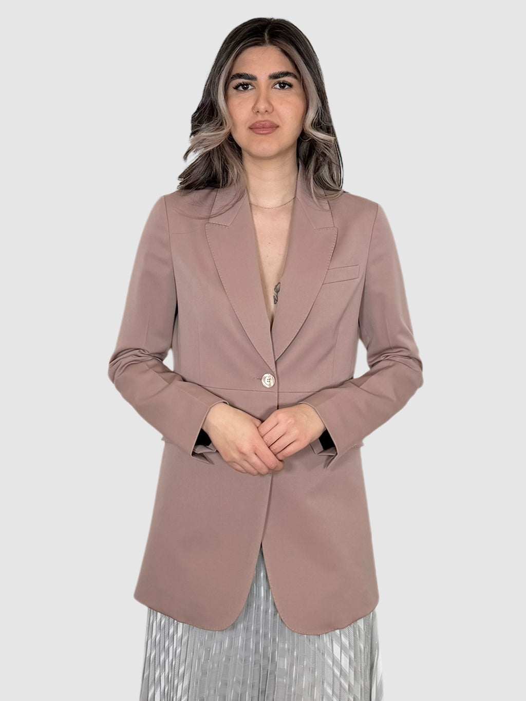 Single-Breasted Wool Blazer