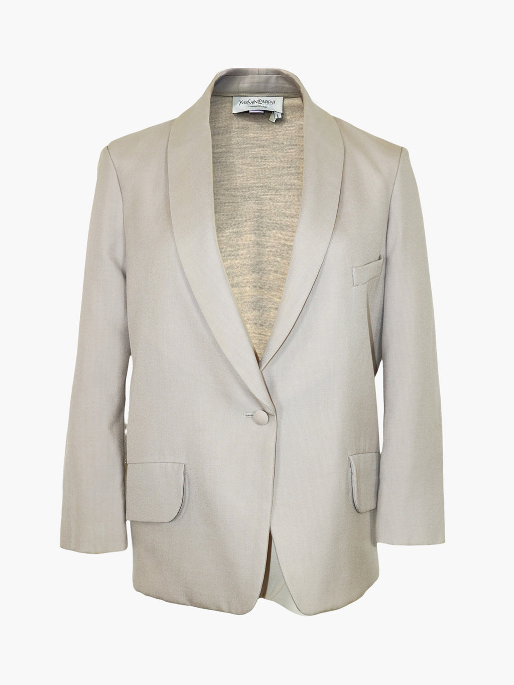 Mohair Single-Button Blazer
