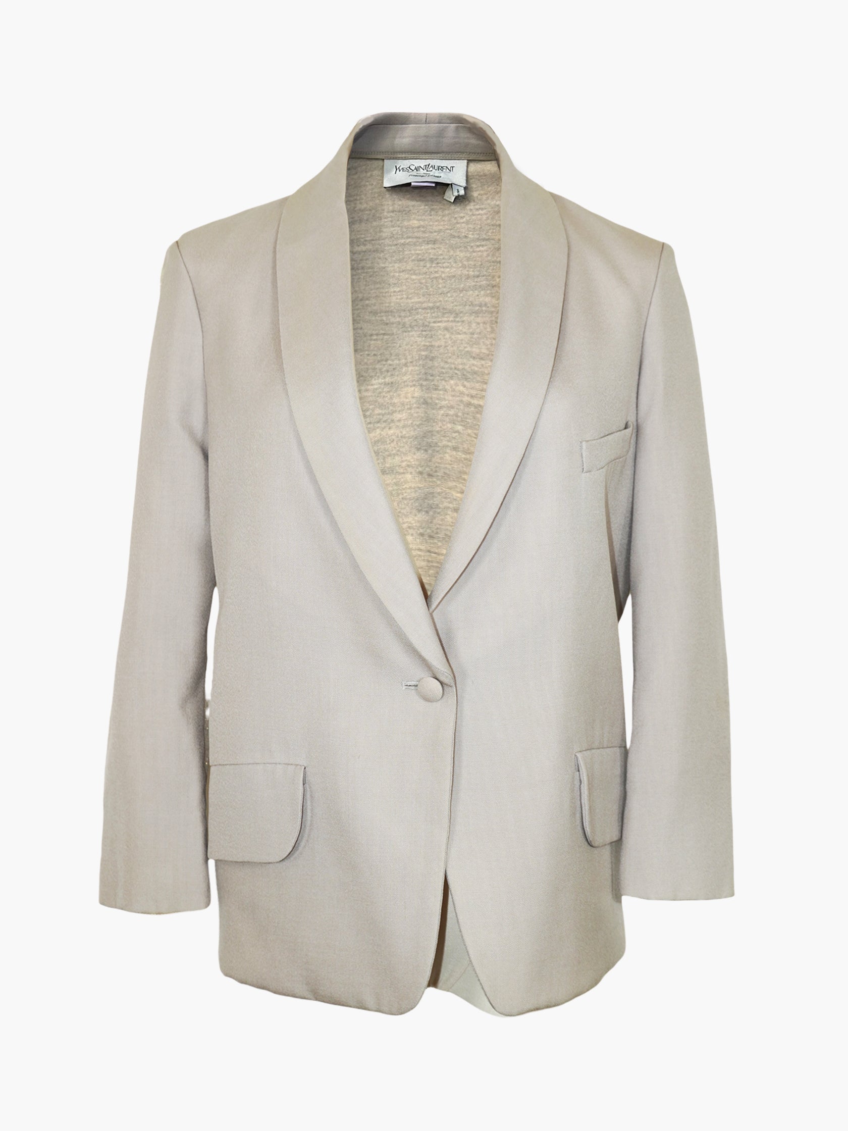 Mohair Single-Button Blazer