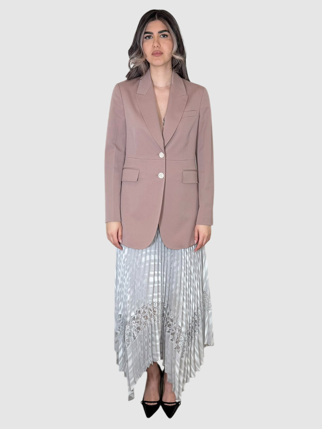 Single-Breasted Wool Blazer