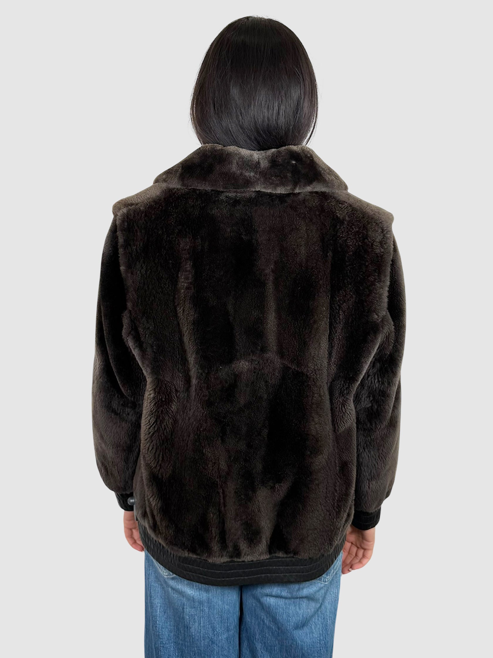 Fur Zip-Up Jacket