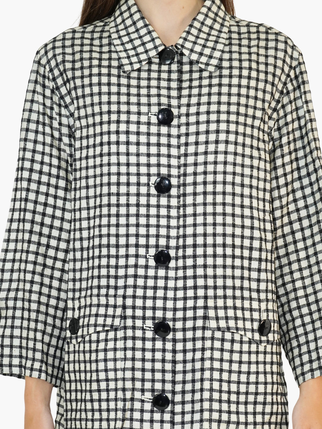 Check Button-Up Top