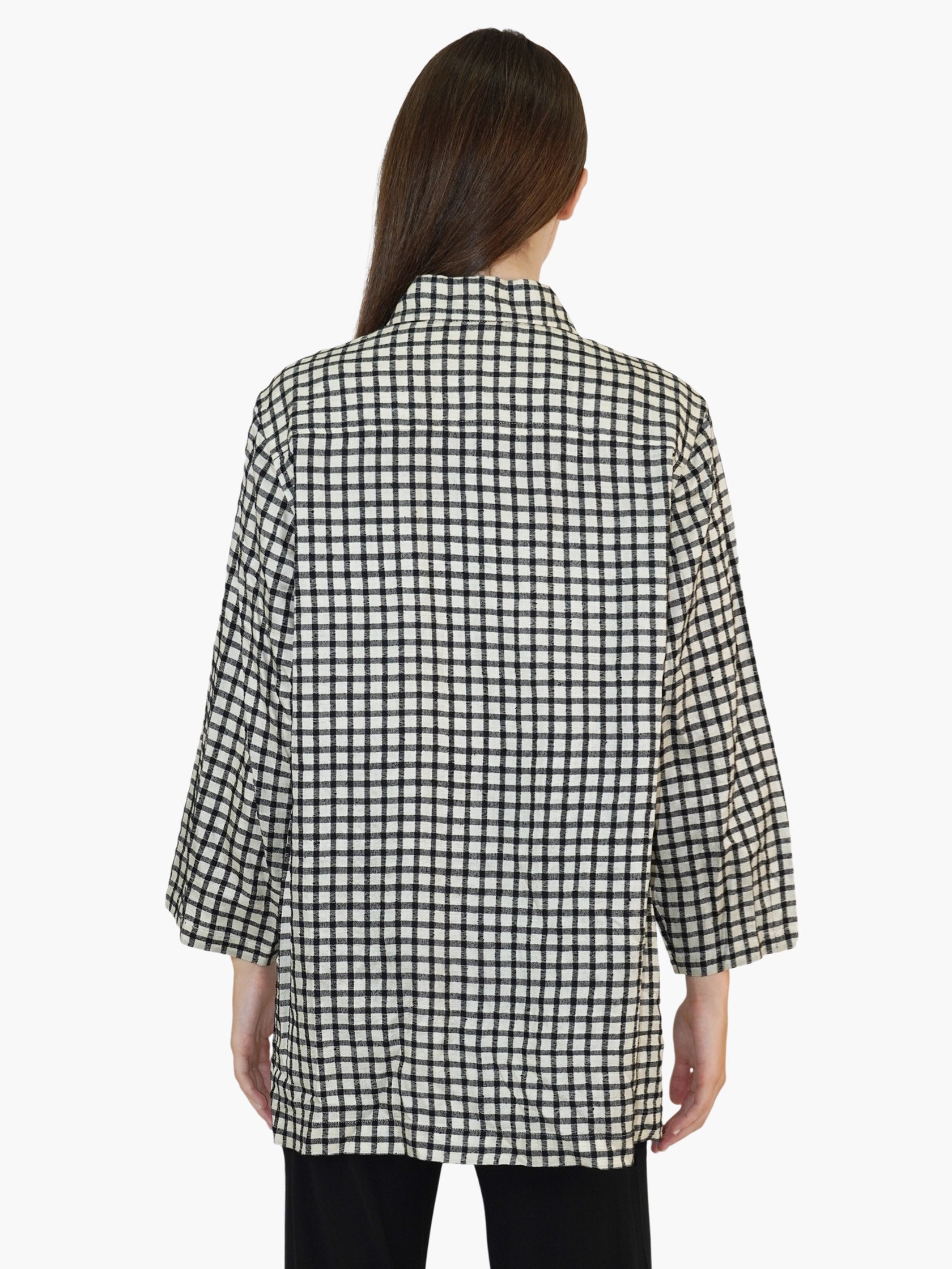 Check Button-Up Top