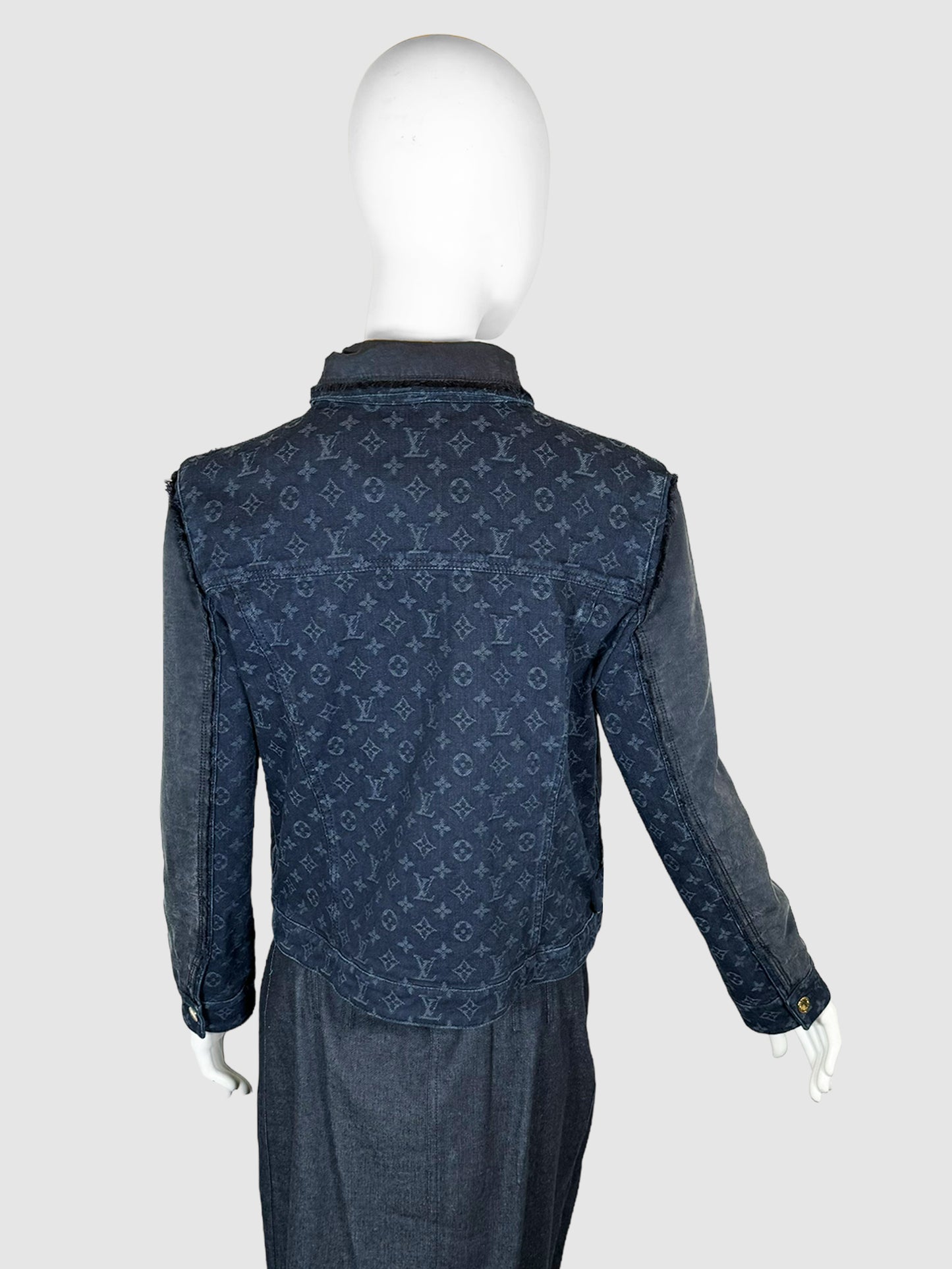 Louis Vuitton Denim Monogram Jacket - Size 44