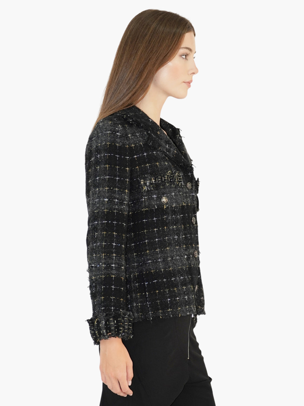 2008 Tweed Fringe Blazer