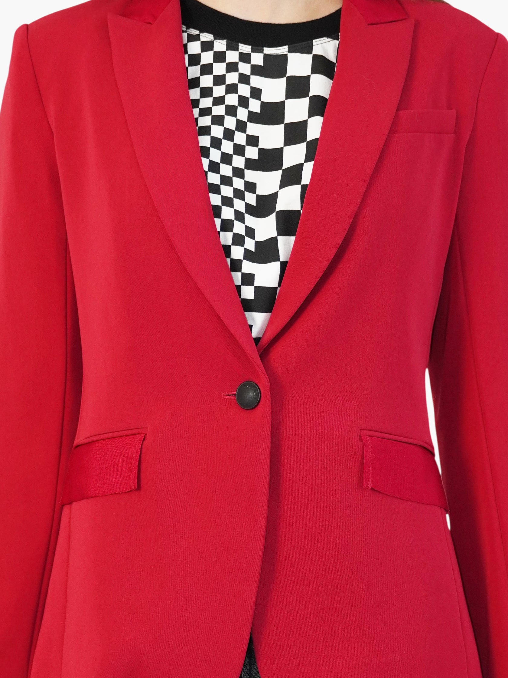 Wool Single-Button Blazer