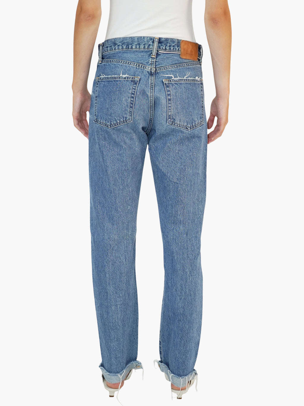 Raw Hem Relaxed Jeans
