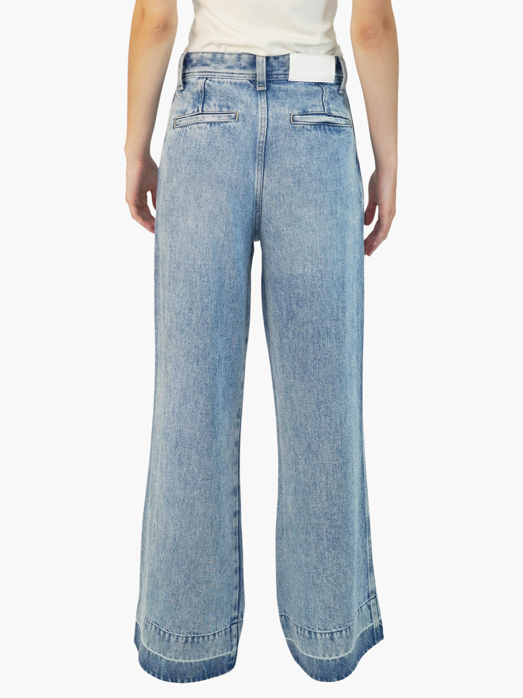 Denim-Like Trouser Pants