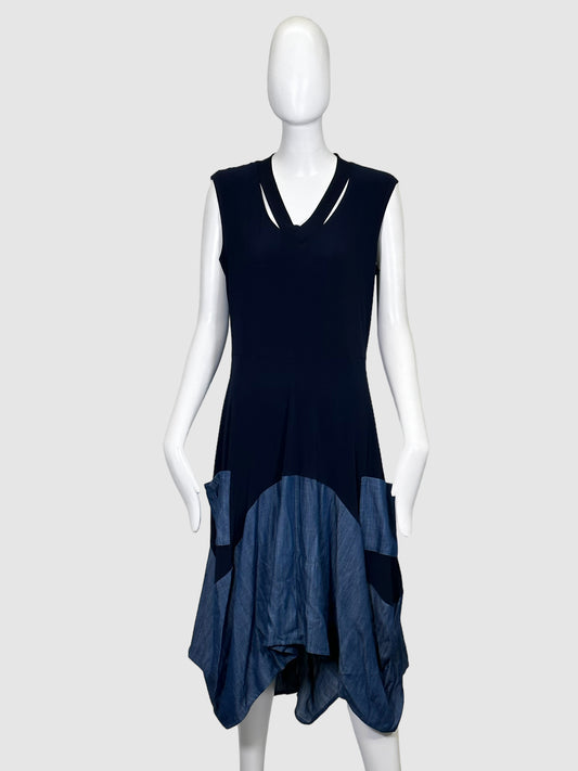 Asymmetrical Midi Dress - Size 14