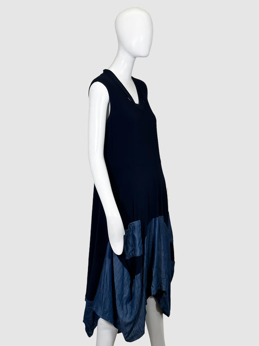 Joseph Ribkoff Asymmetrical Midi Dress - Size 14