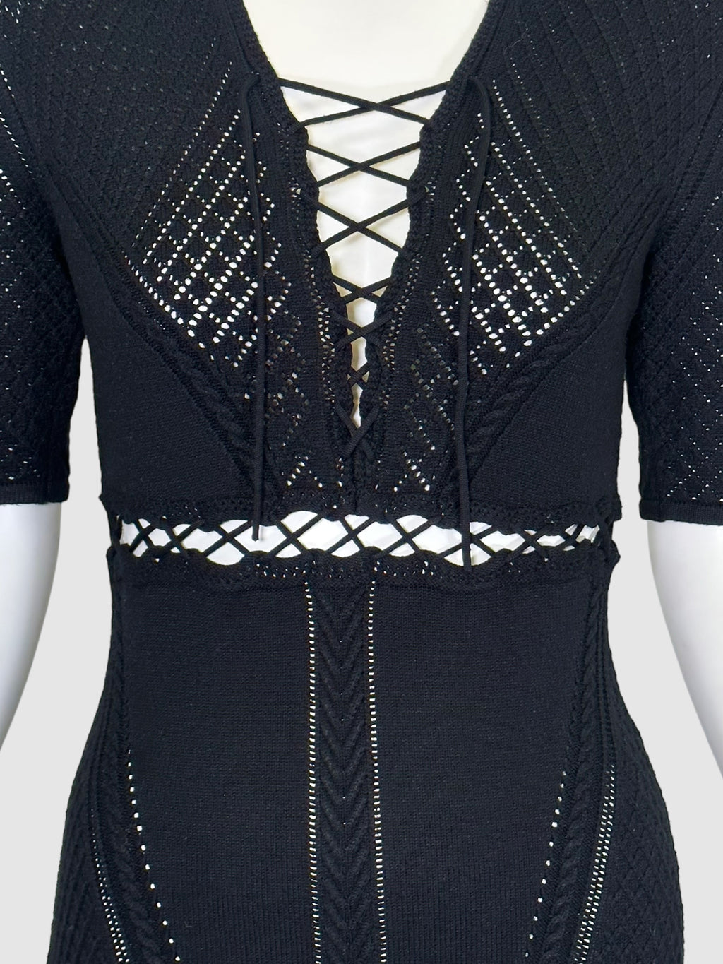 Jonathan Simkhai Knitted Crochet Dress - Size S