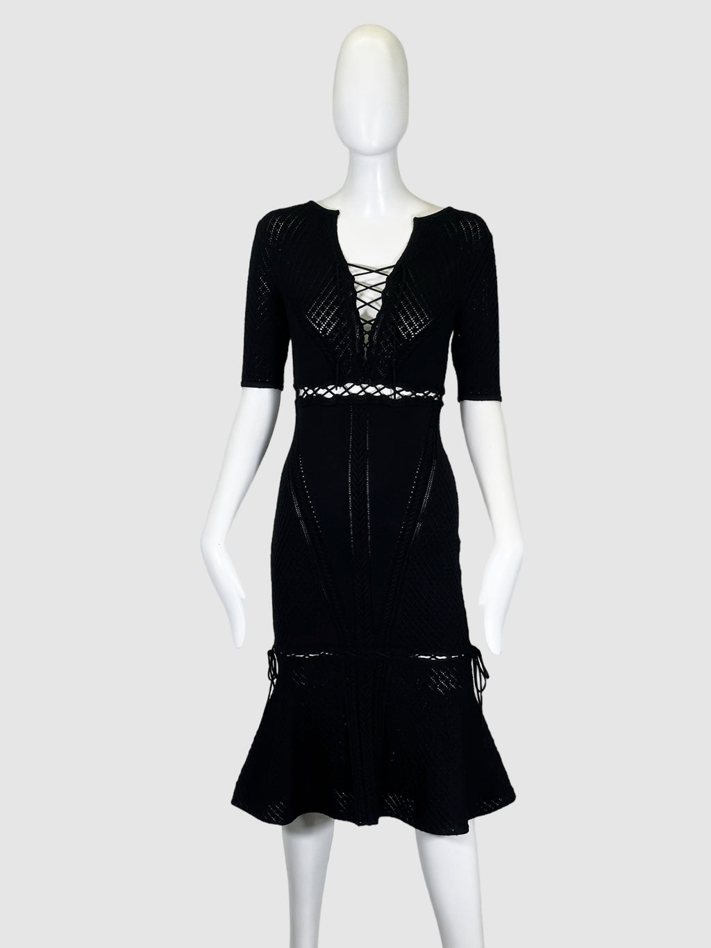 Jonathan Simkhai Knitted Crochet Dress - Size S