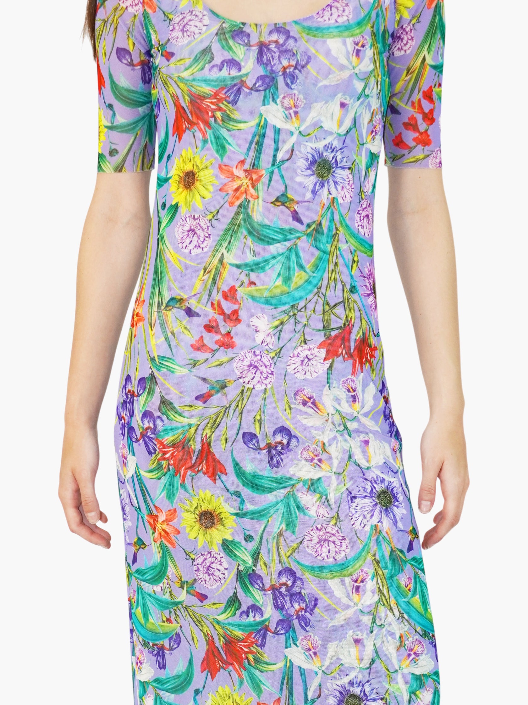 Floral Mesh Dress