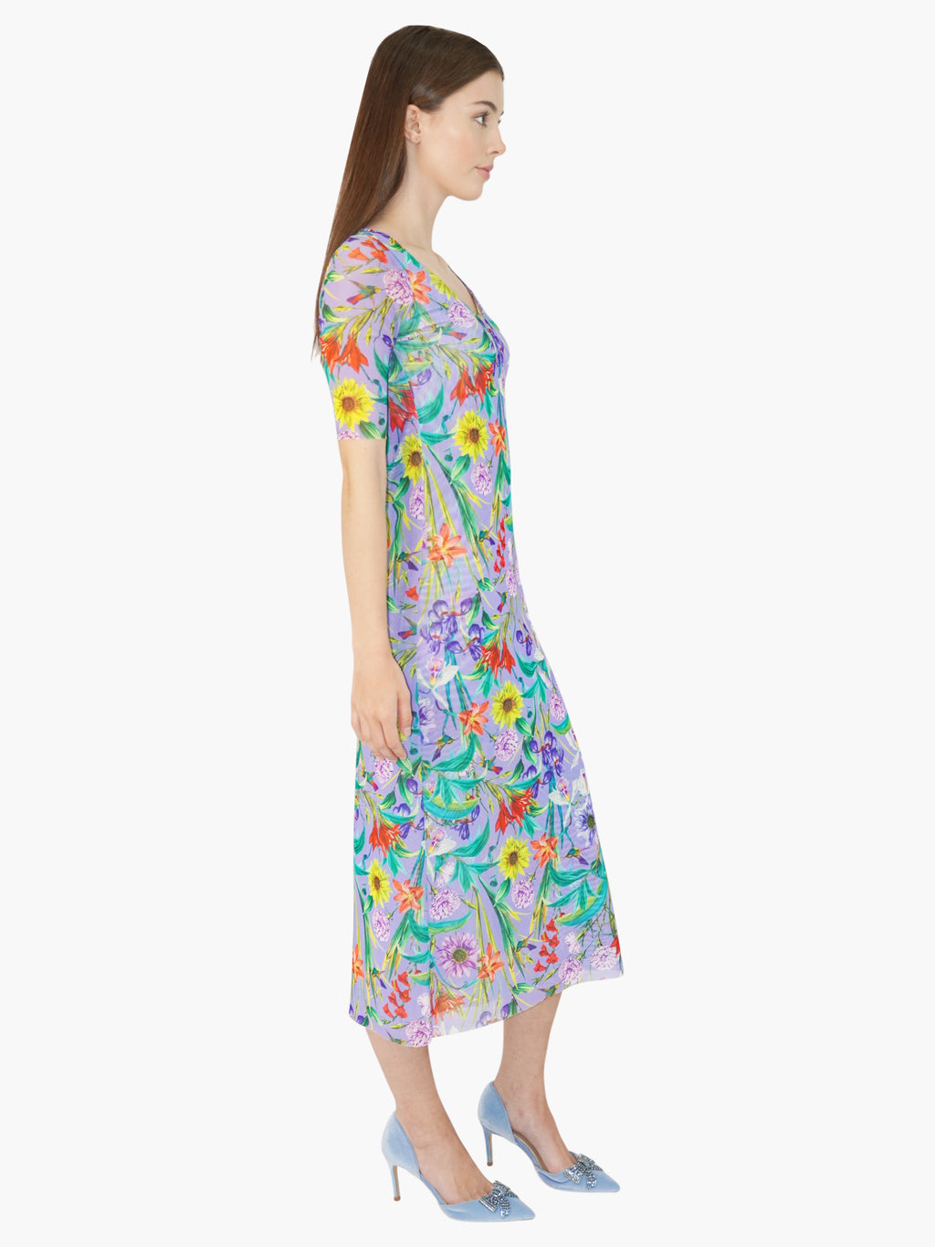 Floral Mesh Dress