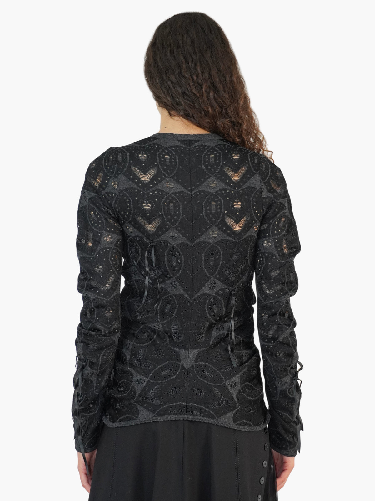 Patterned Cardigan Set