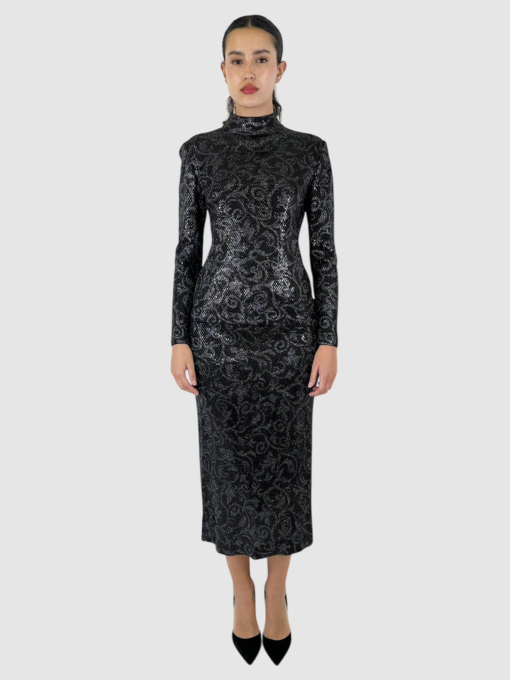 Shimmery Lace Pattern 2-Piece Set - Size 4