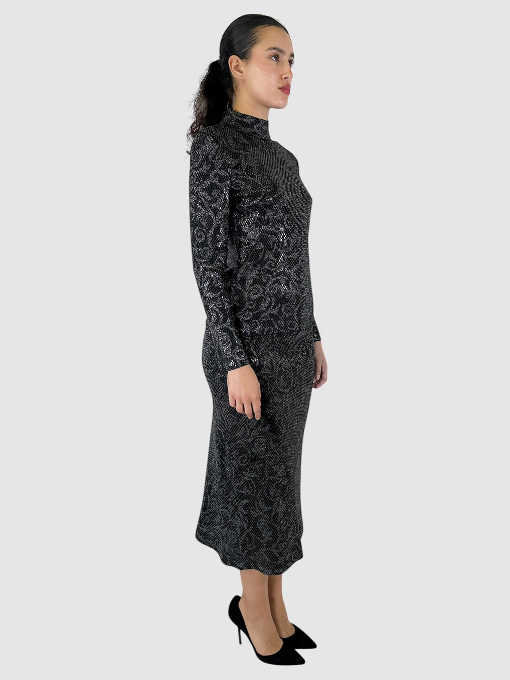 Shimmery Lace Pattern 2-Piece Set - Size 4