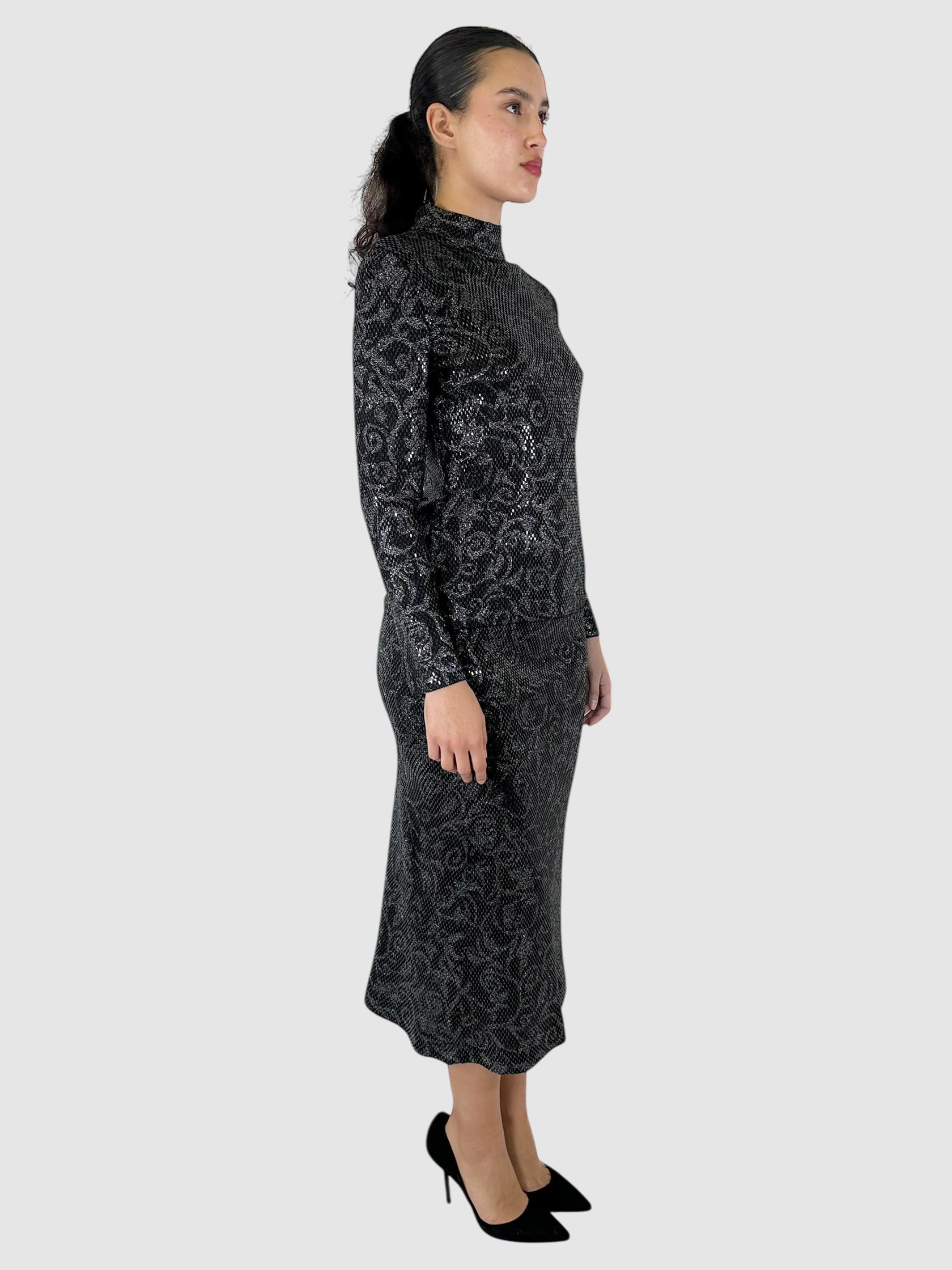 Shimmery Lace Pattern 2-Piece Set - Size 4