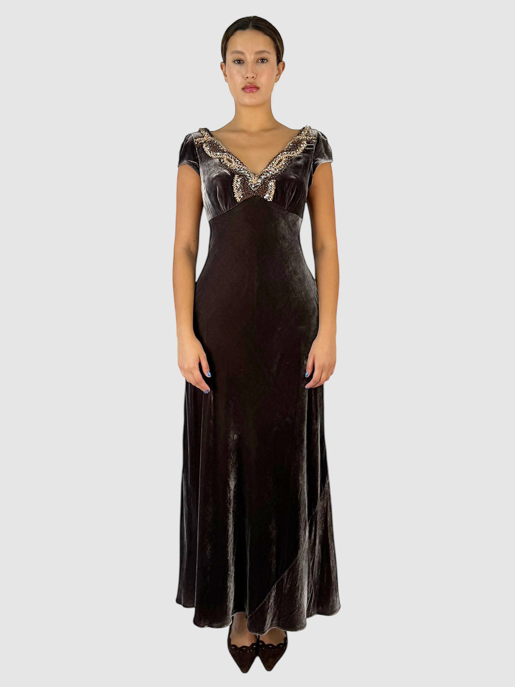 Embellished Maxi Dress