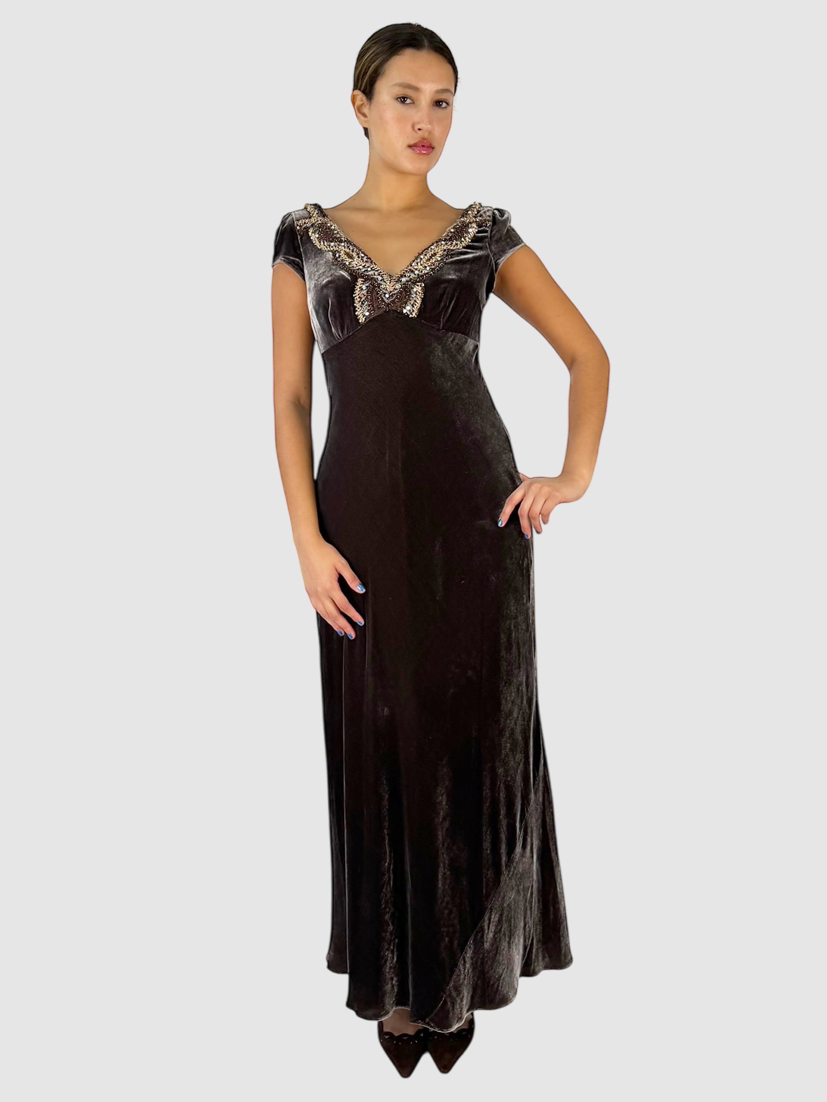 Embellished Maxi Dress