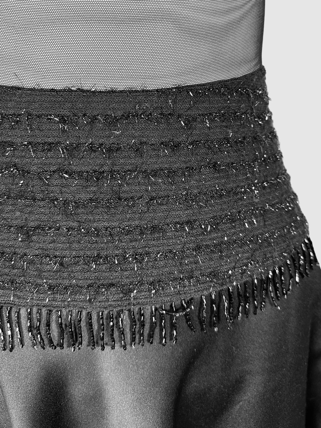 Beaded Mesh Maxi Dress - Size 4