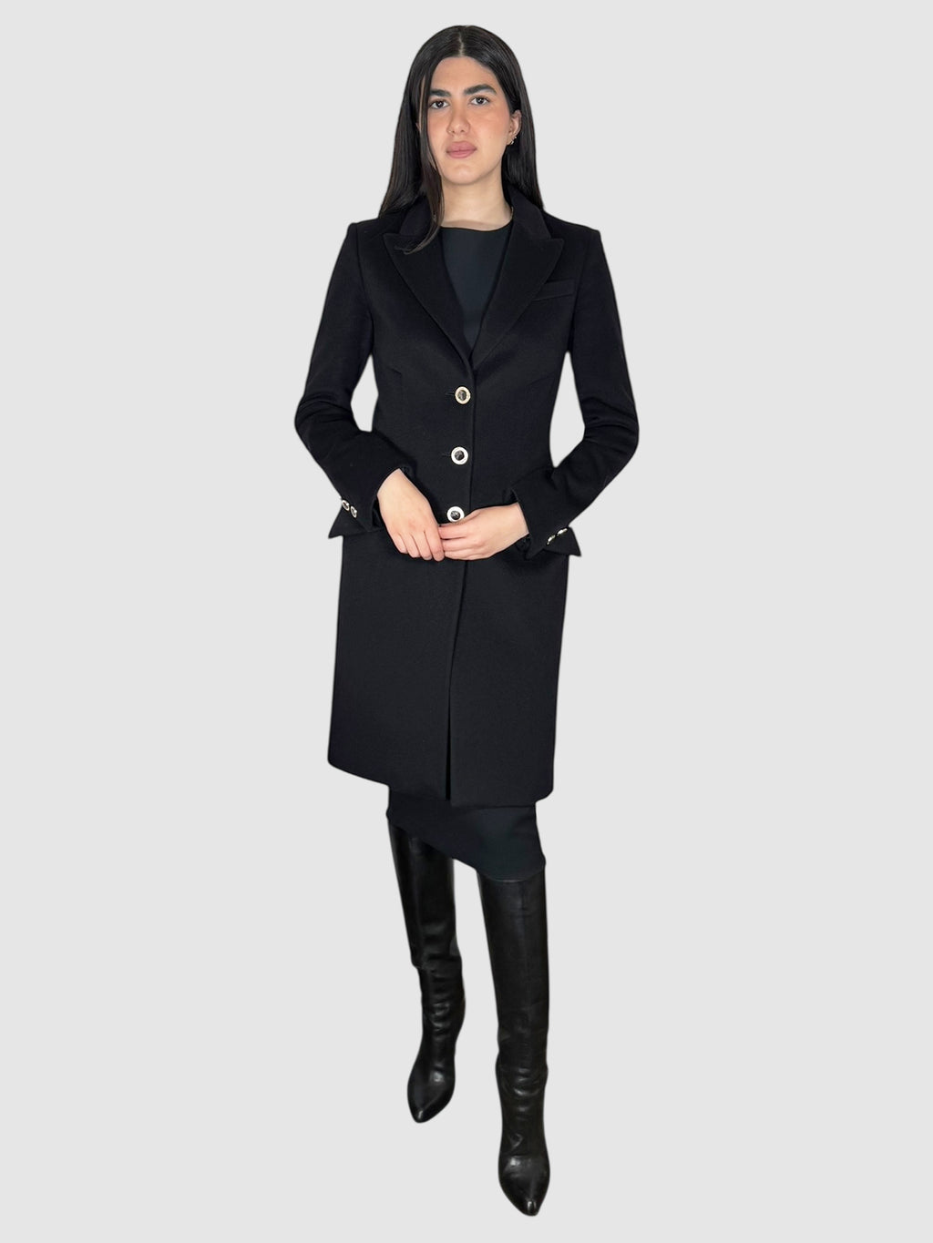 Cashmere Button-Up Coat