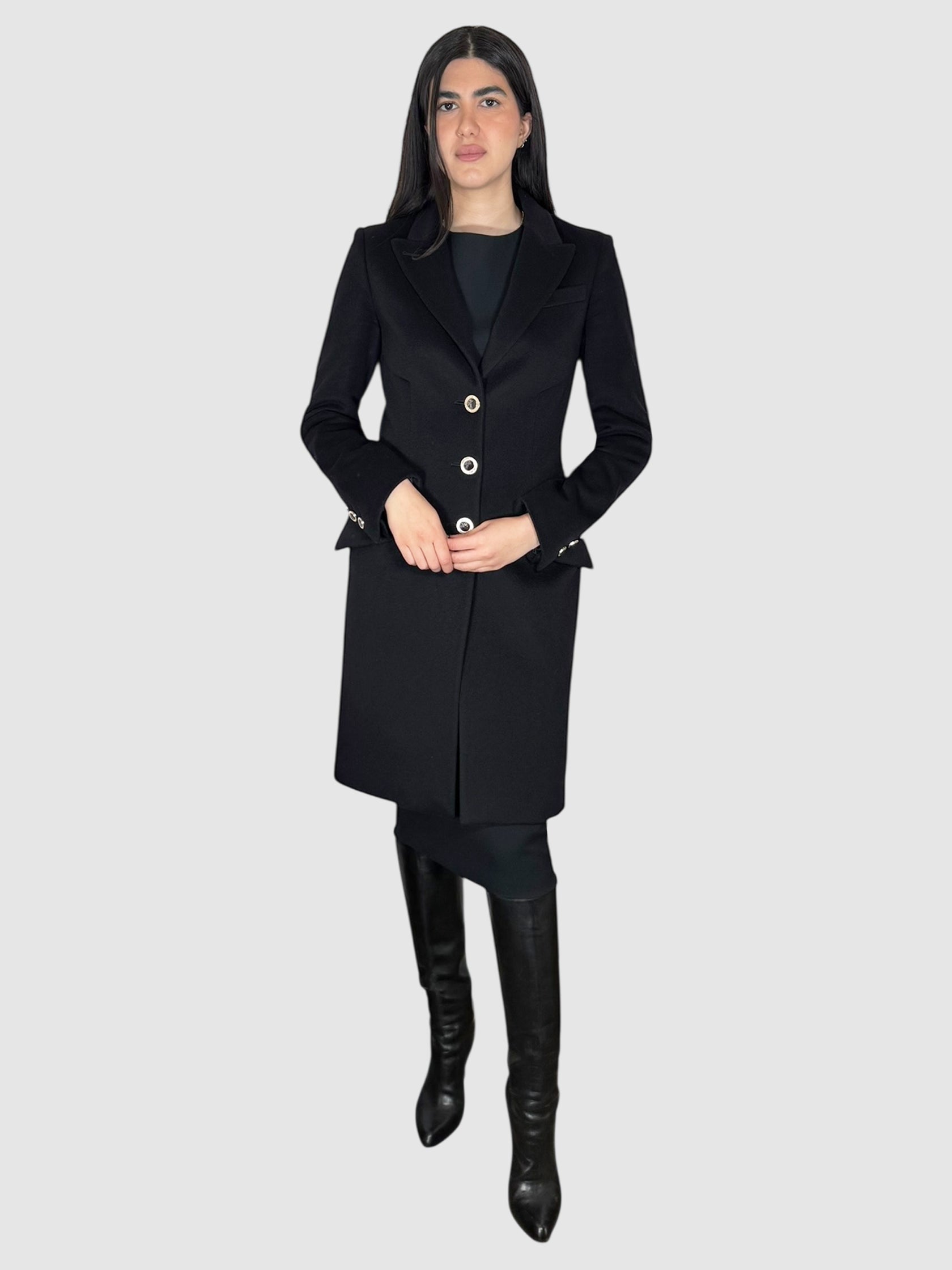 Cashmere Button-Up Coat