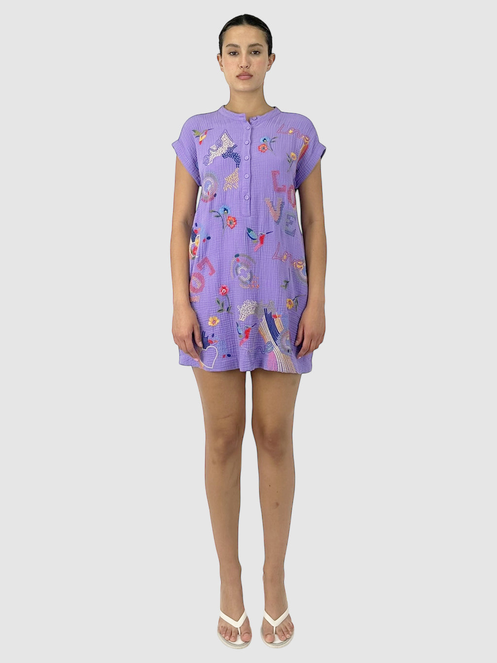 Embroidered Graphic Tunic